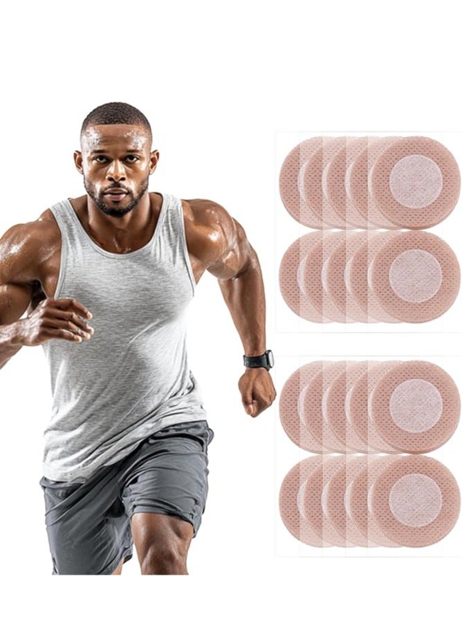 Bukela Nipple Covers Men 100pcs (50 Pairs) – Sweat-Resistant Nipple Covers for Men, Anti-Chafing, Invisible & Comfortable for Running & Daily Wear Mix - Image 1