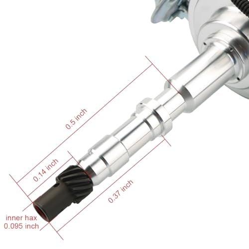 MAS Performance HEI Distributor & Wiring Set Including 65K Coil Compatible with Jeep AMC SBC/BBC V8 290 304 343 360 390 401 (Red HEI Kit) 5.0L 5.6L 6.4L - Image 5