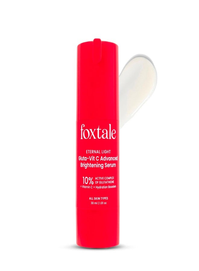 Foxtale 10% Vitamin C + Glutathione Complex Serum, Brightens skin in 3 days, Fades melasma & dark spots, Evens Skin tone, Gentle & Non-irritating, For All Skin types, Men & Women - Image 1