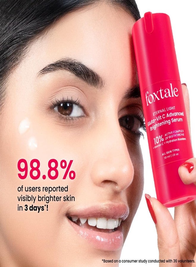 Foxtale 10% Vitamin C + Glutathione Complex Serum, Brightens skin in 3 days, Fades melasma & dark spots, Evens Skin tone, Gentle & Non-irritating, For All Skin types, Men & Women - Image 4