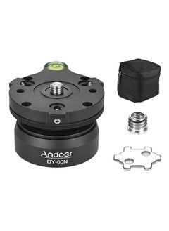 ANDOER Tripod Leveling Base Leveler Adjusting Plate Aluminum Alloy 3/8 Inch Screw Interface with Bubble Level  Bag for Canon Nikon Sony DSLR Camera  - Image 3