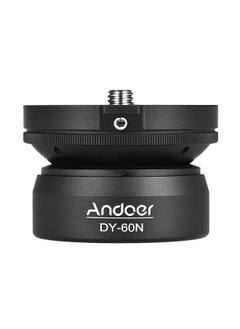 ANDOER Tripod Leveling Base Leveler Adjusting Plate Aluminum Alloy 3/8 Inch Screw Interface with Bubble Level  Bag for Canon Nikon Sony DSLR Camera  - Image 1