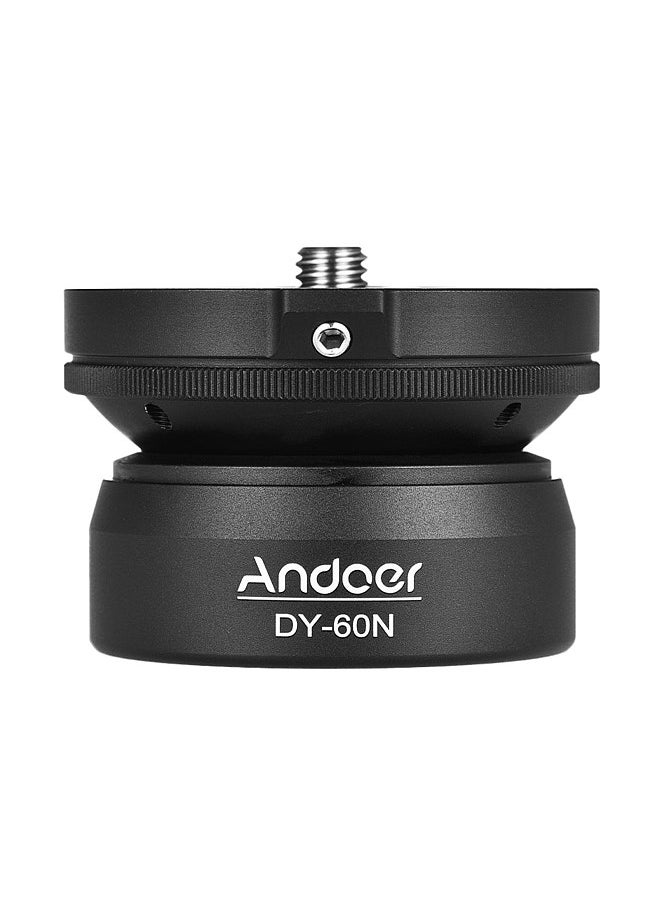 ANDOER - Tripod Leveling Base Leveler Adjusting Plate Aluminum Alloy 3/8 Inch Screw Interface with Bubble Level  Bag for Canon Nikon Sony DSLR Camera - Image 1