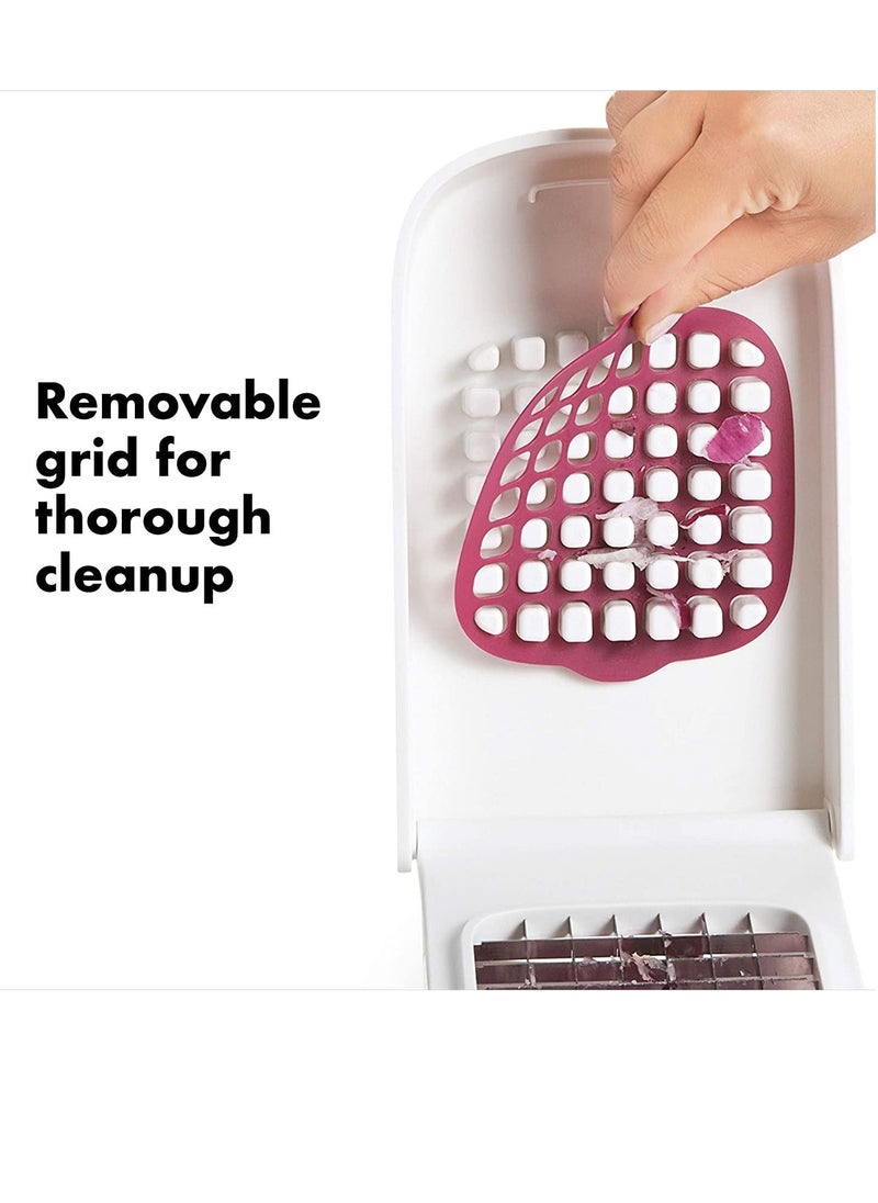 Generic - Vegetable Chopper Dicer Onion Chopper Food Chopper Vegetable Cutter Veggie Chopper Onion Cutter Vegetable Dicer Salad Chopper Food Cutter with Glass Container Onion Dicer Food Dicer Chopper - Image 1