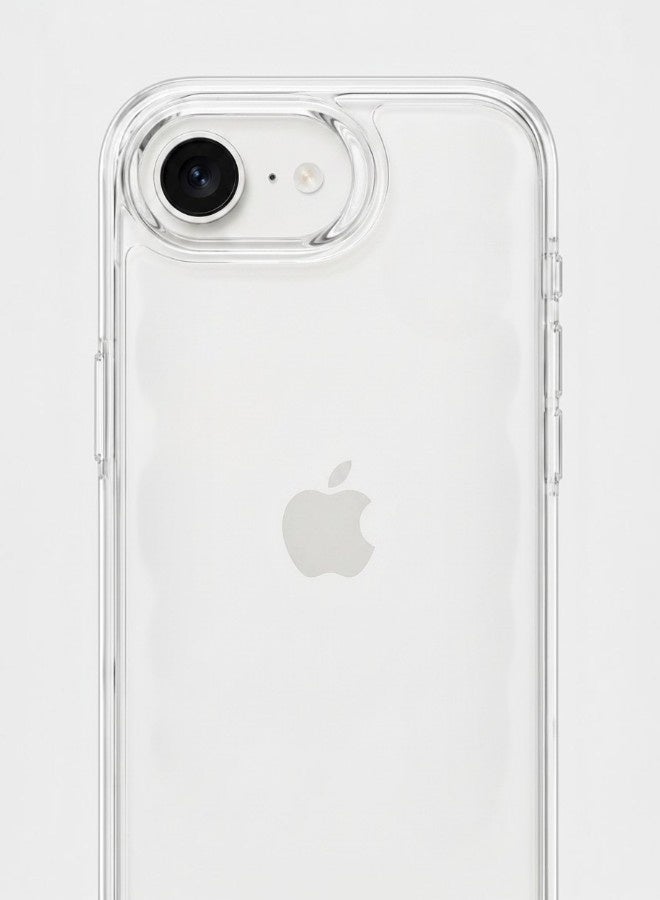 جيرفور جراب موبايل آيفون 16 إي (iPhone 16e) مضاد للصدمات, غطاء حماية مضاد للخدش يدعم الشحن اللاسلكي ماج سيف, مصنوع من البولي يورثين الحراري عالي الجودة - شفاف - Image 1