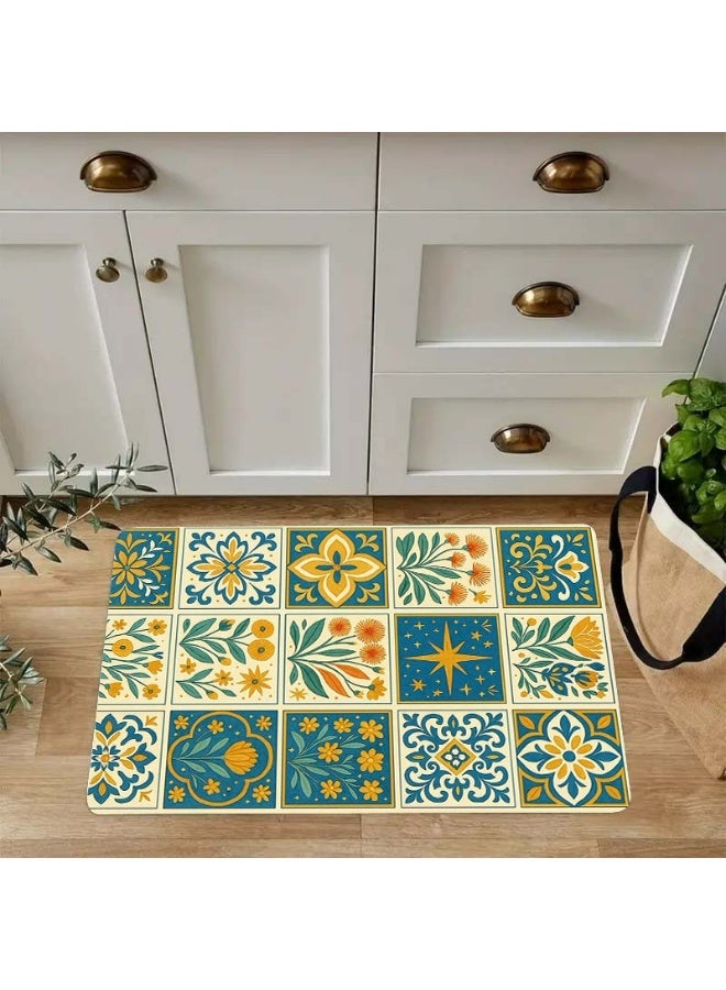 Talavera  Pattern Area Rug, Durable Polyester, Indoor/Outdoor Use - Image 3