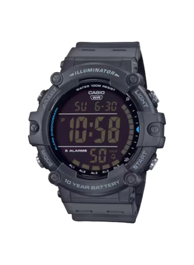 CASIO Men's Resin Digital Watch AE-1500WH-8BVDF - 51.2 mm