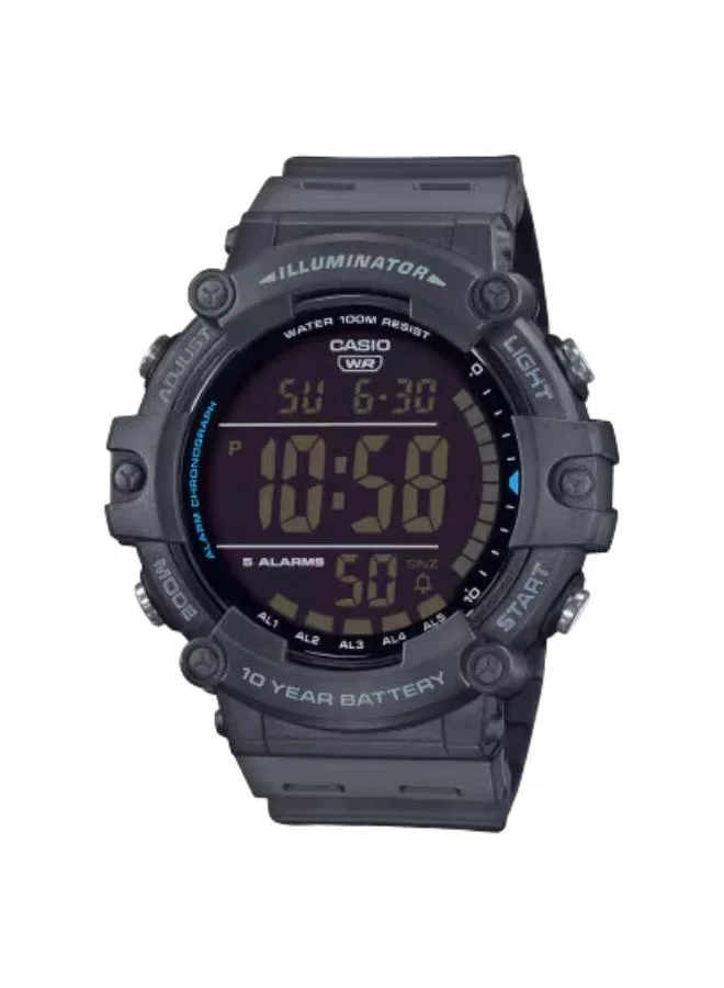 CASIO Men's Resin Digital Watch AE-1500WH-8BVDF - 51.2 mm
