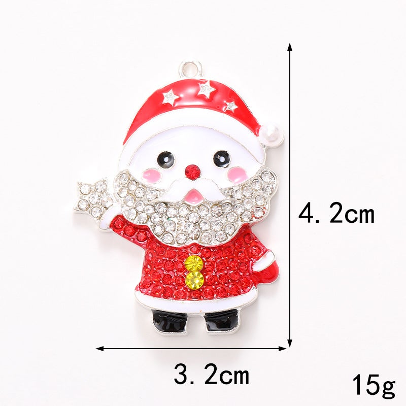 2023 Zinc Alloy Santa Car Vent Charm D2047 Santa A (Silver) 