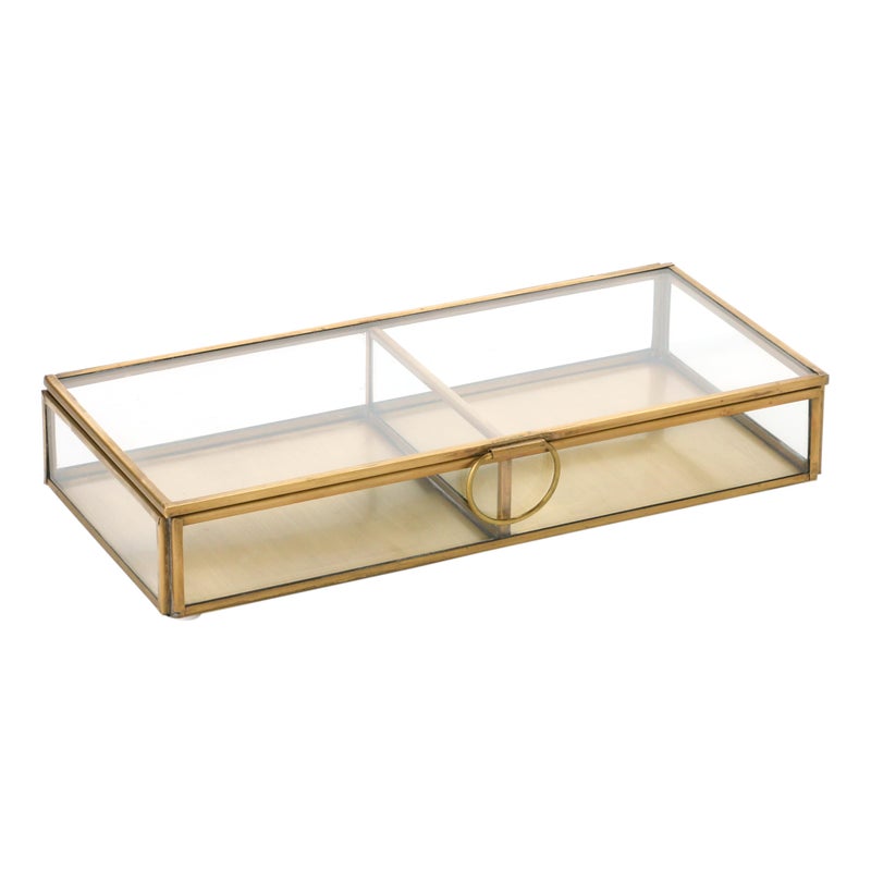 Creative Co-op Brass & Glass Display Box - Image 5
