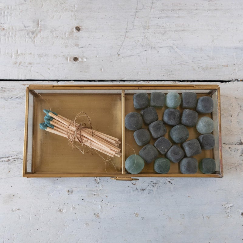 Creative Co-op Brass & Glass Display Box - Image 4