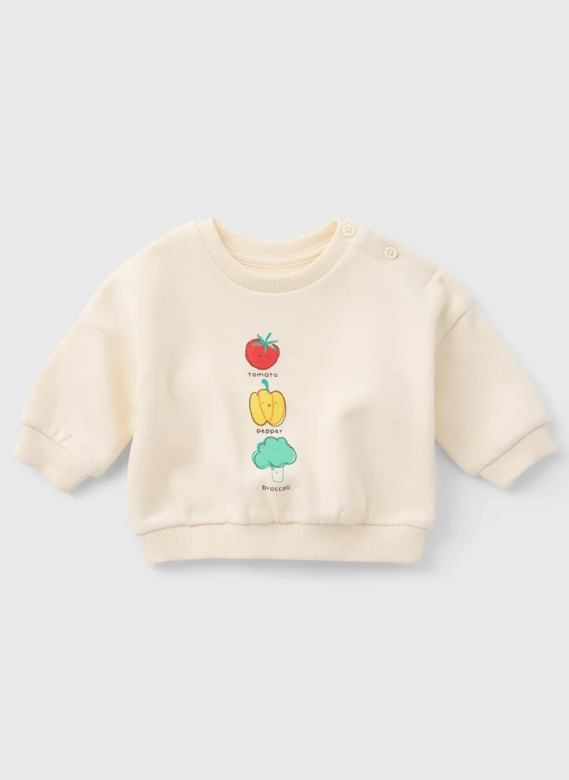 Matalan Baby Cream Veg Sweatshirt