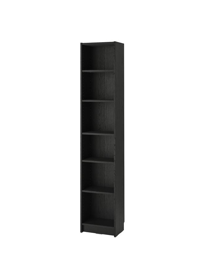 erorex Bookcase, Black Oak Effect, 40X28X202 Cm - Image 1