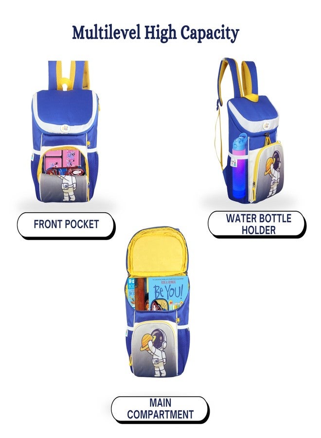 Ligo 14 Inch Kindergarten School Bags for Boys & Girls | Suitable for Nursery to UKG Kids (Blue) - Image 5