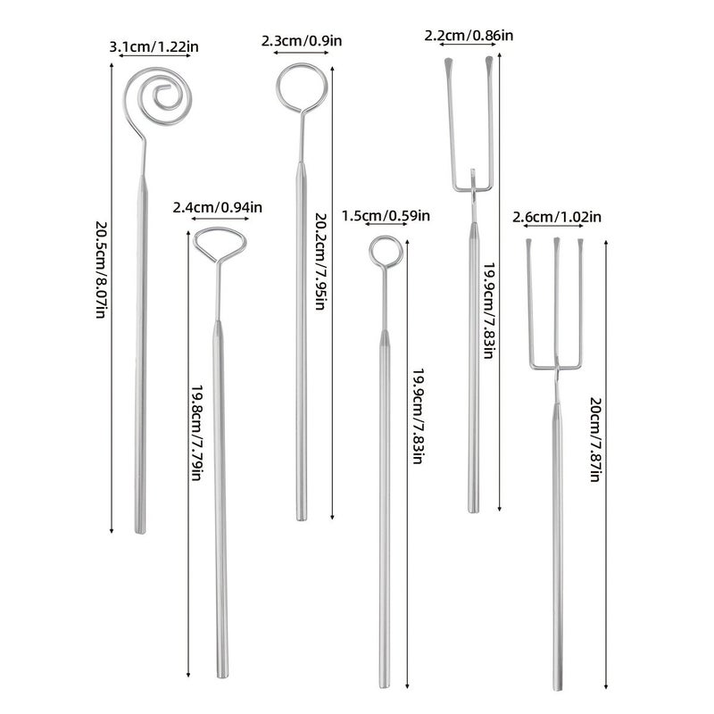 Stainless Steel Small Triangle Cheese Fondue Fork Tool for Chocolate and Cheese Dipping Reusable Kitchen Gadget - Image 3