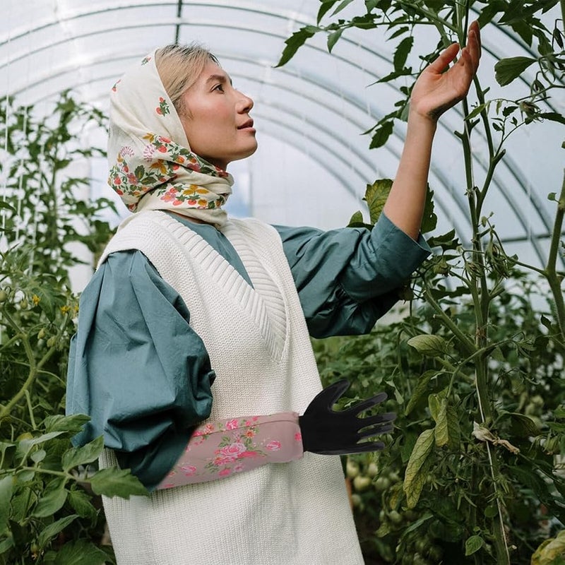 قفازات عمل ثقيلة مضادة للانزلاق 12 زوجًا باللون الأسود للبناء والبستنة وتفصيل السيارات - Image 5