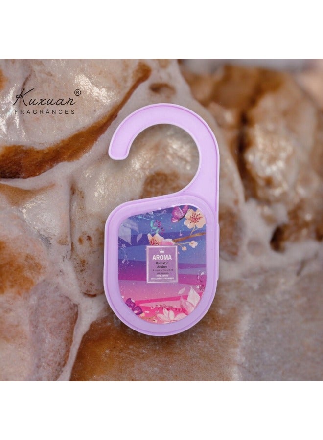 أروما معطر هواء طبيعي للدولاب، أكياس مزيلة للروائح الكريهة (لون أرجواني) - Image 2