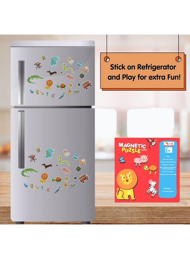 كوكوموكو كيدز مجموعة هدايا عيد ميلاد للأطفال من كوكوموكو - ٥ مجموعات من الألغاز المغناطيسية | أكثر من ٣٠ قطعة من ألغاز الحيوانات | هدايا عيد ميلاد للأطفال من عمر سنتين إلى ٣ سنوات (عبوة من ٥ قطع) - Image 3