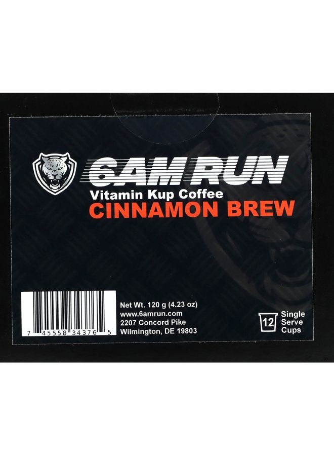 Vitamin Kup Coffee Cinnamon Brew 12 Single Serve  Cups 4.23 oz (120 g)