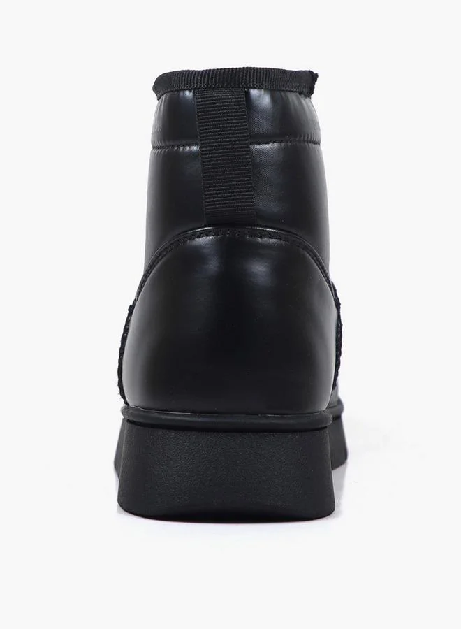 Gap BLACK Girls Alaska Refresh Quilted Ankle Boots for Women | Best Price UAE