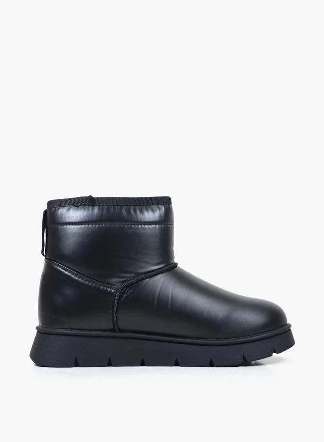 Gap BLACK Girls Alaska Refresh Quilted Ankle Boots for Women | Best Price UAE