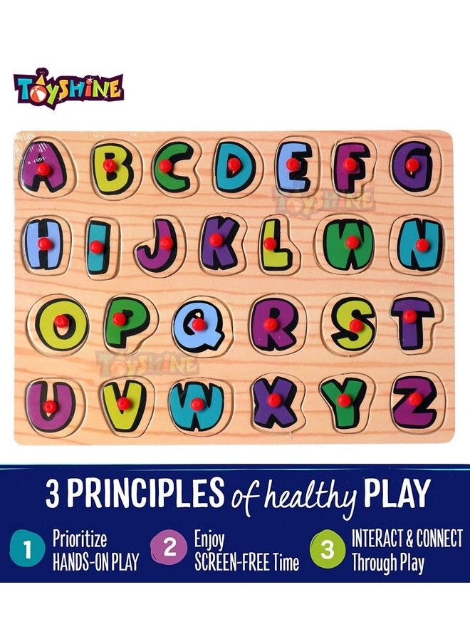 Toyshine Wooden Abc Abd 123 Letters And Numbers Puzzle Toy Educational And Learning Toyset 1  - Image 3