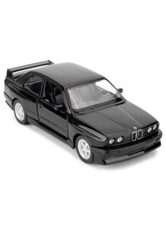 RMZ City RMZ City 1:36 BMW M3 1987 Toy Car, Diecast Pull Back Model Car, Doors Open, Collection Kids Toy for Aged 3 and up, Gift Black  - Image 1