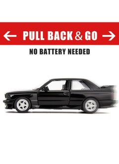 RMZ City RMZ City 1:36 BMW M3 1987 Toy Car, Diecast Pull Back Model Car, Doors Open, Collection Kids Toy for Aged 3 and up, Gift Black  - Image 3