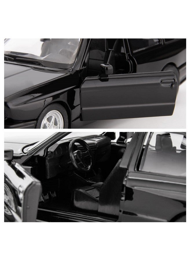 آر إم زد سيتي سيارة لعبة RMZ City 1:36 BMW M3 1987، سيارة مصبوبة قابلة للسحب للخلف، أبواب مفتوحة، مجموعة ألعاب للأطفال من سن 3 سنوات فما فوق، هدية باللون الأسود - Image 4