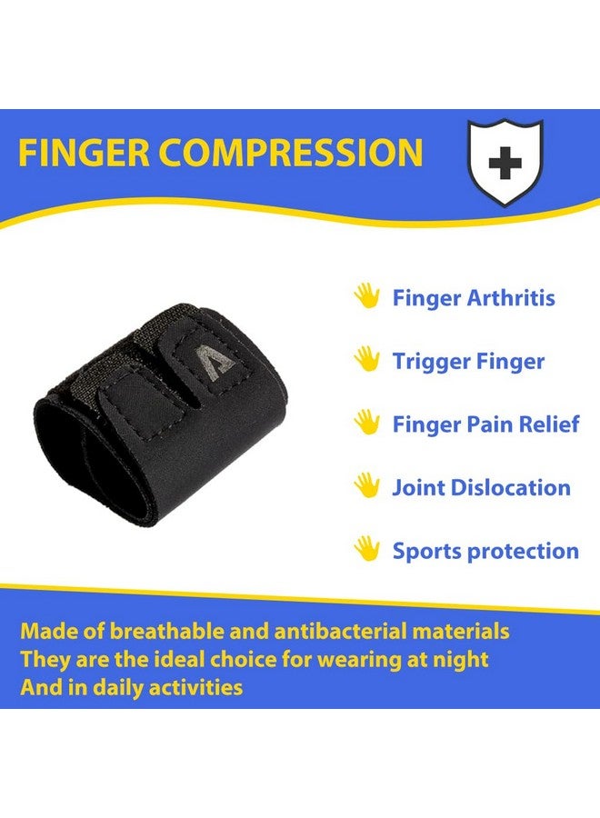 Proberos® Compression Band for Finger Dual Finger Finger Compression Sleeve Support Band Finger Guards Compression Band Brace Wraps for Basketball Player Volleyball Player, Athletes, Size M - Image 4