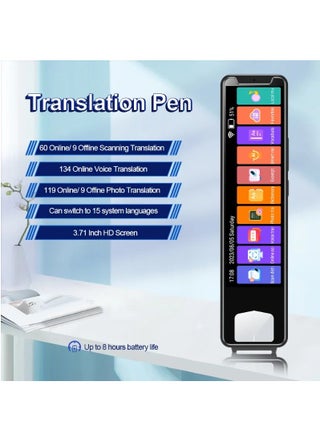 Scan Reader Pen, Language Translation Pen, Text to Speech Device Translator Device Support 134 Languages OCR Reader Pen,Photo and Text & Voice Translation Device for Business Students Adults - pzsku/Z07605D649F6EDAB298BCZ/45/_/1714987097/d1696aaa-ba8c-4bcd-a735-ec7fdc3ff3f8