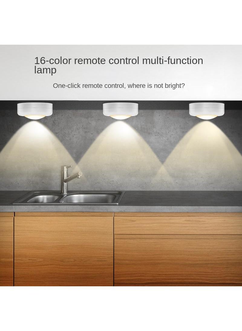 Y&D - 3 PCS Creative 16 Color Led Press Fast Color Change Atmosphere Color Light Remote Control Cabinet Lights - Image 1