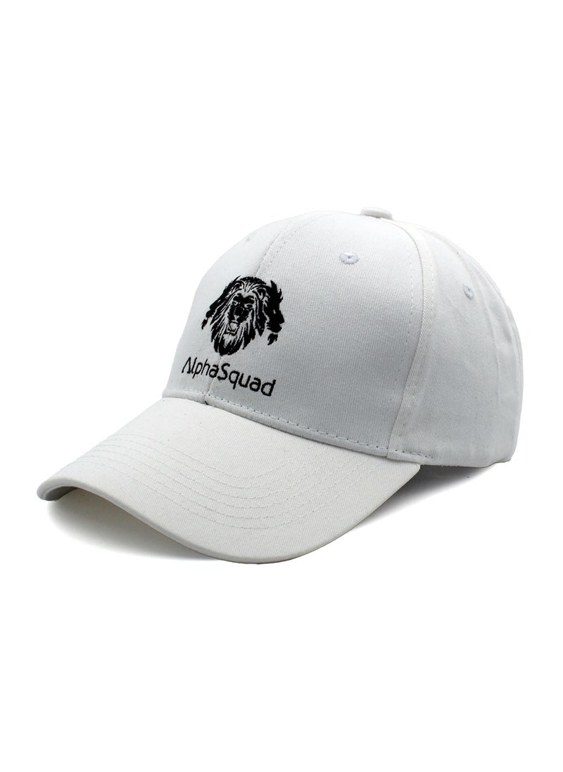 AlphaSquad AlphaSquad Baseball Cap Unisex Adjustable Size for Sports, Running, Gym Workouts and Outdoor Activities (White)  - Image 1