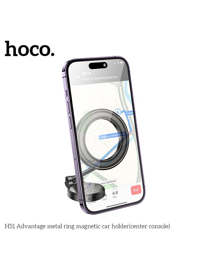 hoco. Car holder H51 Advantage for dashboard(Black) - Image 3