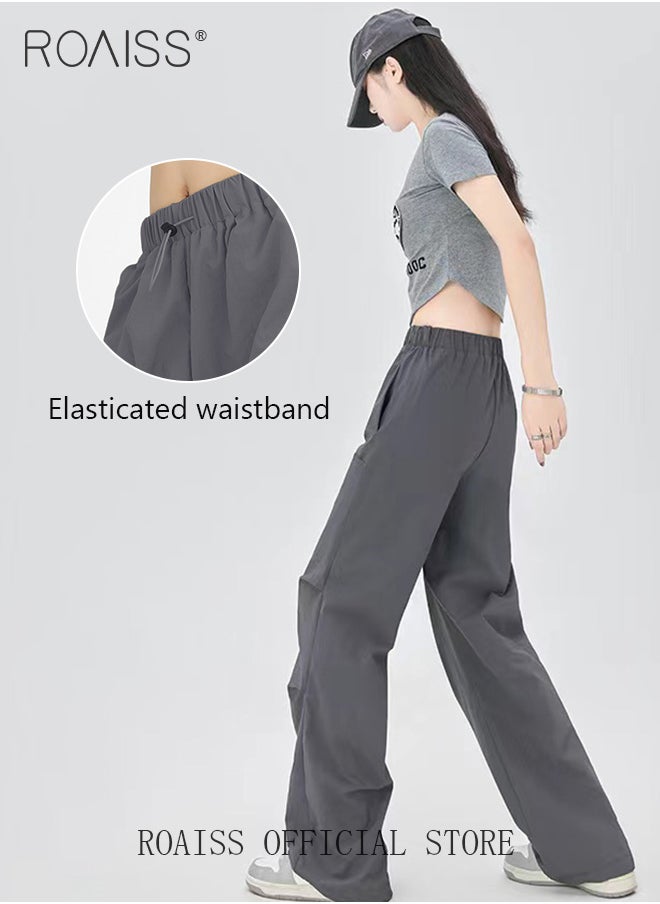 Women HighWaisted Utility Pants Casual Drawstring Jogger Leg Shaping Fashionable Slimming Flowy Wide Leg Versatile and Stylish - pzsku/Z0760790EC572BA4F90AEZ/45/_/1694852117/addbb592-cdc5-41bb-bd68-94a6d4f6c344