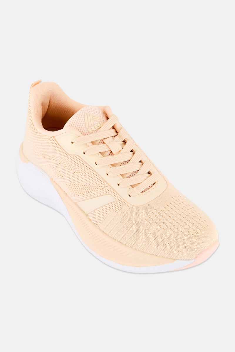 RBX Women Lace Up Outdoor Shoes, Light Peach - Image 1