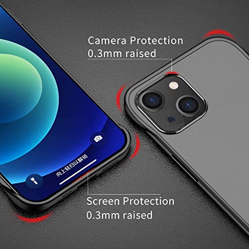 REALCASE iPhone 13 Back Cover Case | Stylish Frameless Matte Hard Skin | Soft TPU Shock Proof Bumper Back Cover Case for iPhone 13 (6.1) (F-Blue) - Image 3