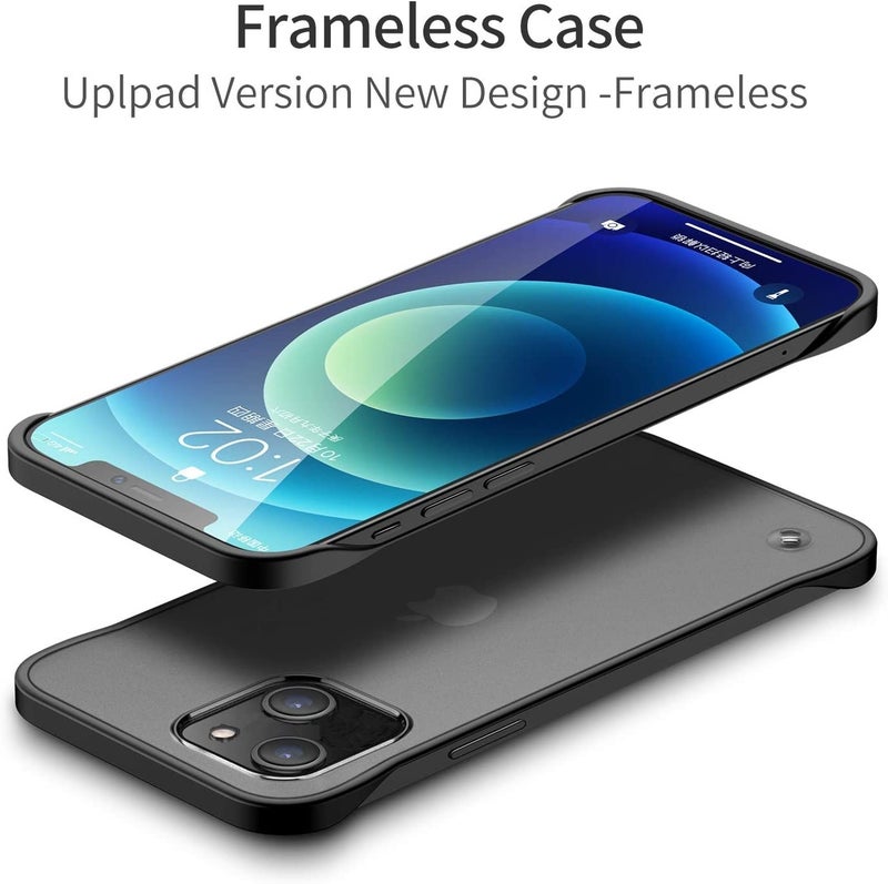 REALCASE iPhone 13 Back Cover Case | Stylish Frameless Matte Hard Skin | Soft TPU Shock Proof Bumper Back Cover Case for iPhone 13 (6.1) (F-Blue) - Image 4