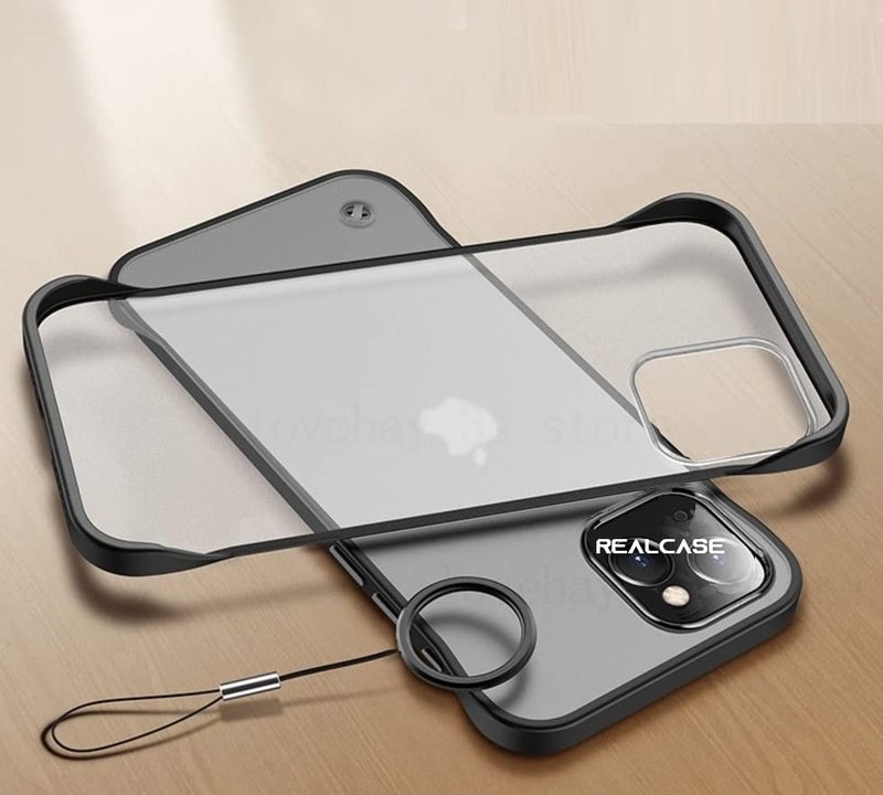 REALCASE iPhone 13 Back Cover Case | Stylish Frameless Matte Hard Skin | Soft TPU Shock Proof Bumper Back Cover Case for iPhone 13 (6.1) (F-Blue) - Image 1