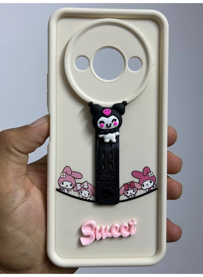 new cartoon-designed back cover with the word "Sweet" on it, compatible with the Xiaomi Redmi A3 phone. - Image 3