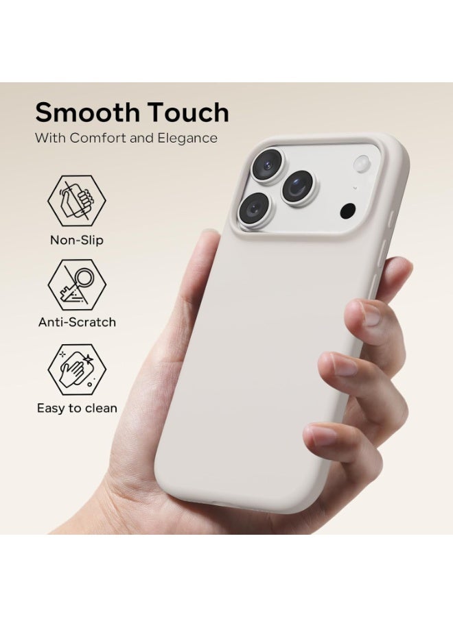 Jomo Store Liquid Silicone Case for iPhone 17 Pro Max 6.9-Inch – MagSafe Compatible, Soft Touch, Shockproof, Anti-Scratch Protective Phone Cover with Microfiber Lining – Full-Body Protection - Image 3