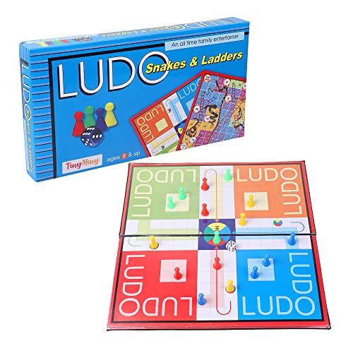 EKTA New Ludo Snakes and Ladders Board Game (Multicolor, Medium),for-All Ages, All Ages - Image 1