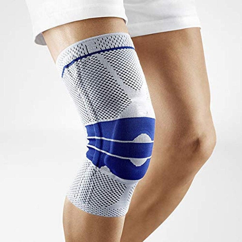 سبيس شوب دعامة ركبة مرنة قابلة للتعديل (قطعتان) مع فتحة للرضفة، حزام أمان رياضي للجري والرياضة - Image 2