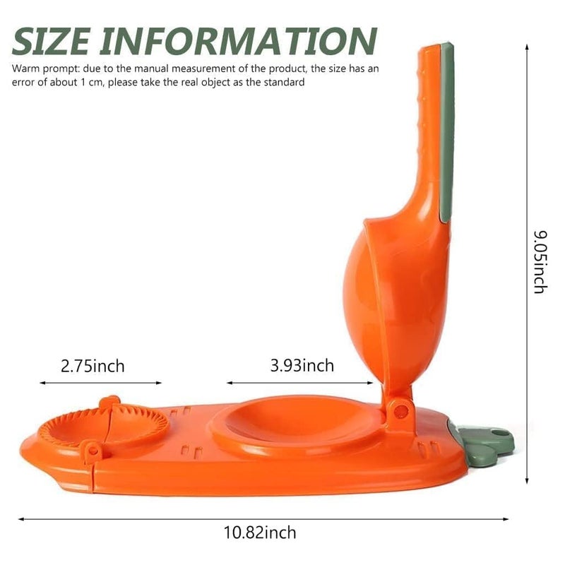 ROMINO ROMINO 2 in 1 Dumpling Maker Ghughra Momos Maker Machine Skin Press Mould for Gujiya Ghughra Mould Machine Samosa Maker Kajjikayalu Karanji Maker Kitchen Tool with Dumpling Puri Maker Multi  - Image 3
