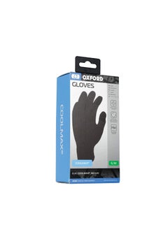 Oxford OXFORD Deluxe Coolmax Inner Gloves Black for Bike Riders-M  - Image 2