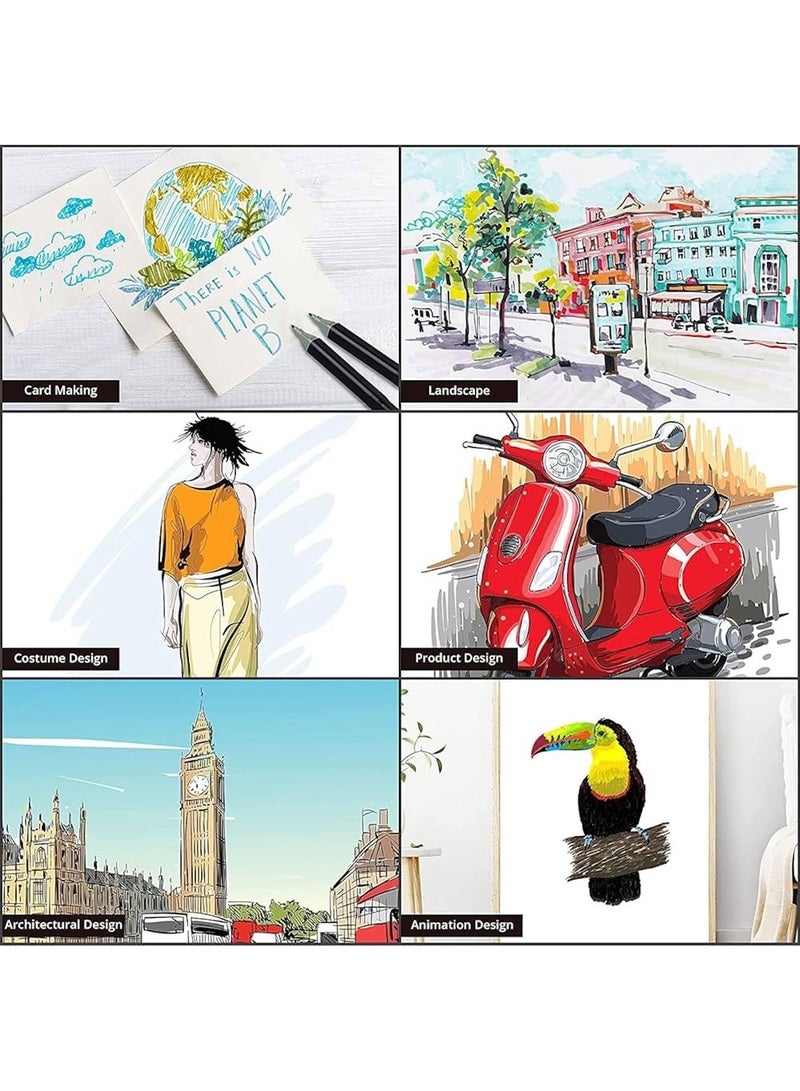 Double-Headed Soft Oily Marker Set – 40 Vibrant Colors - Image 3