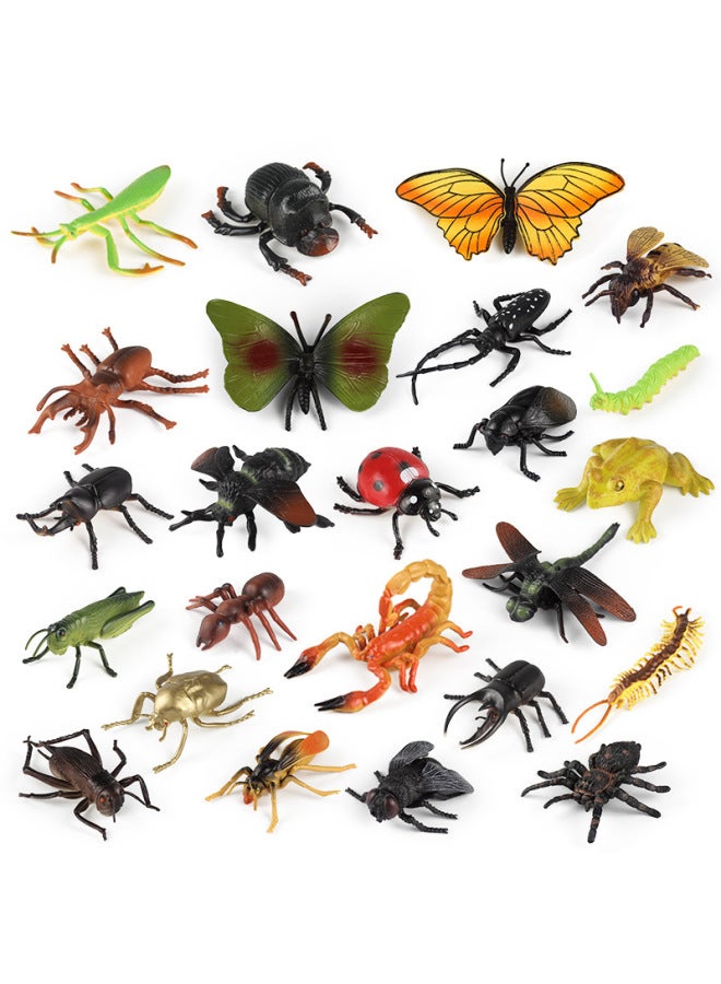 Children's Simulation Insect Toy Animal Model Spider Butterfly Seal Dragonfly Centipede Mantis Specimen Ornaments-Color:X-70 Caterpillar  - Image 2