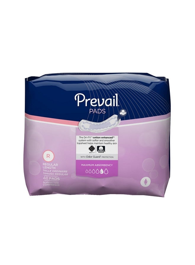 Kosmocare Prevail Bladder Control Pads 11" Maximum Absorbency For Women - 48 Counts - Image 1