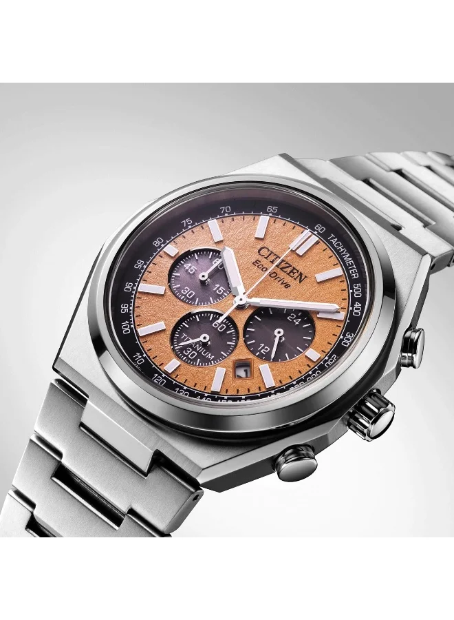 CITIZEN Men's Eco-Drive Men Silver Super Titanium Strap Strap - CA4610-85A