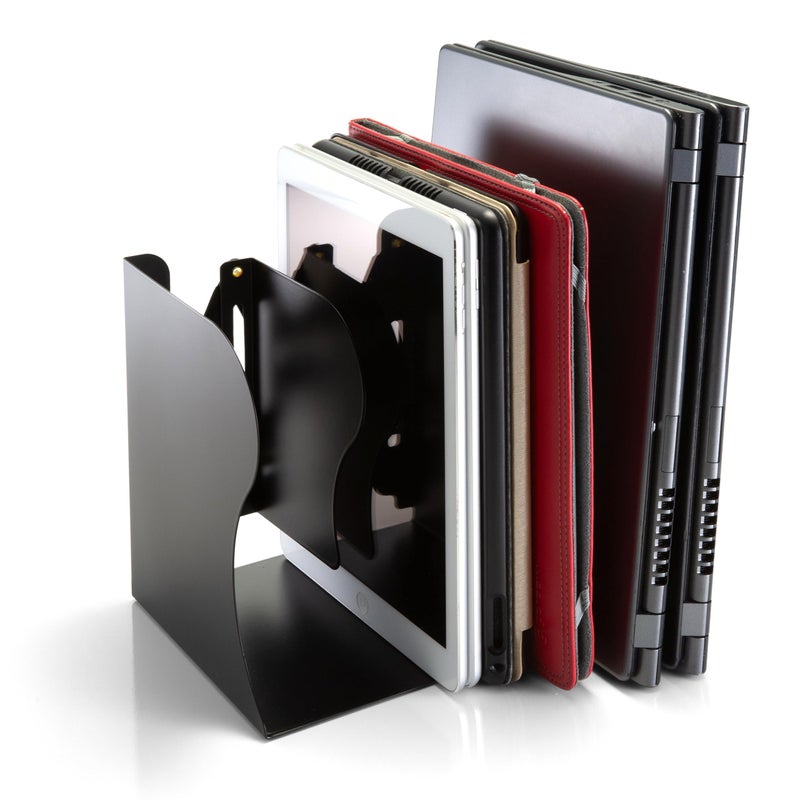 Officemate Adjustable Bookends, Expandable 4"-18", Black. - Image 3